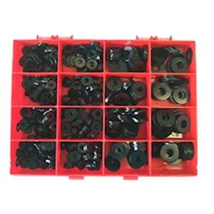 Assorted Flat Washers Black